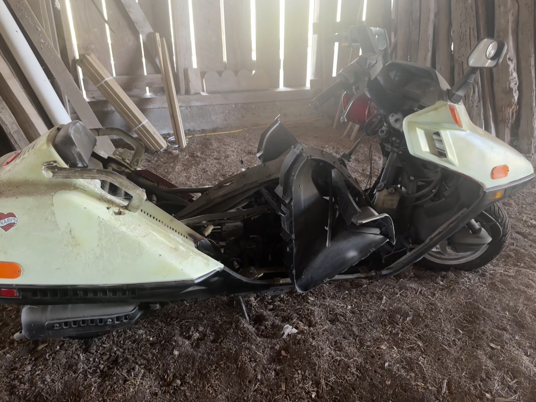Broken Apart Scooter